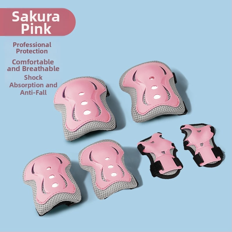 Bērnu aizsargkomplekts ar ķiveri un ceļgalu aizsargiem skrituļslidošanai - ABS ķivere, putu pildījums, piemērots riteņbraukšanai un board sportiem