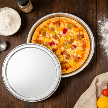 Picos kepimo keptuvė, apvali forma, aliuminio lydinys, kepimui, gilios ir plonos versijos
