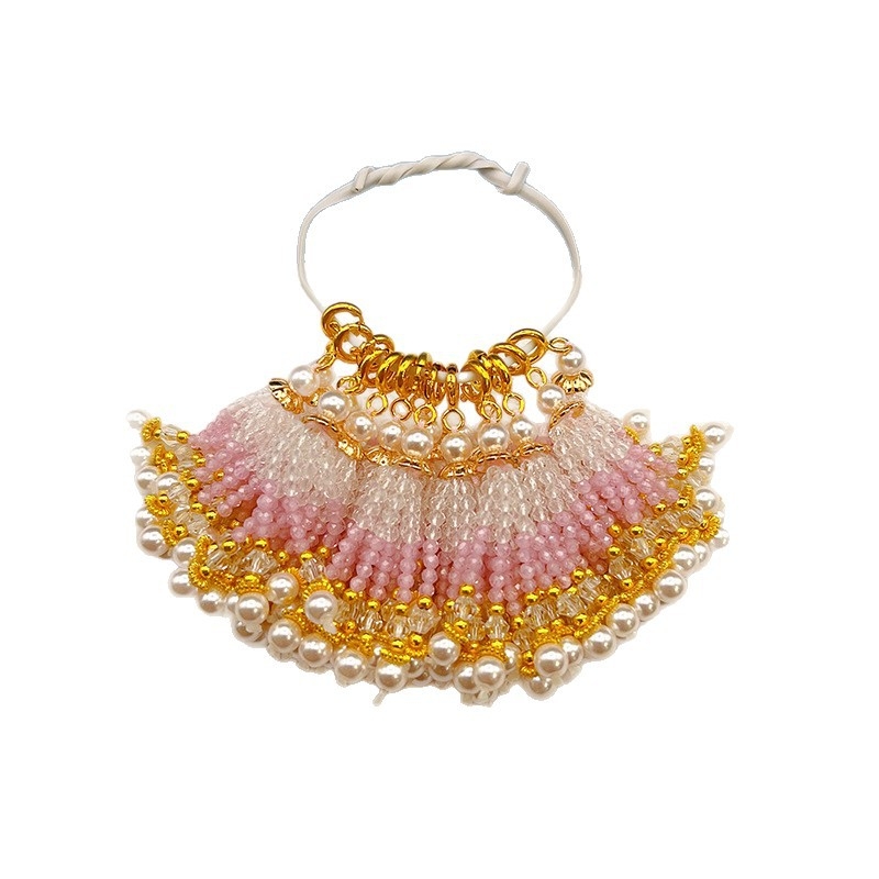 Accesoriu DIY pentru bijuterii cu pandantiv din piatră ochi de pisică, tricotat manual, origine Guangzhou, primăvara 2025.