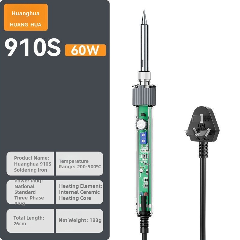 Fier de lipit din oțel inoxidabil – pentru conectori și fire digitale; unealtă portabilă de reparații în stil pistol