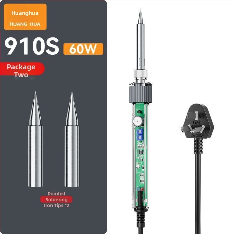 Fier de lipit din oțel inoxidabil – pentru conectori și fire digitale; unealtă portabilă de reparații în stil pistol