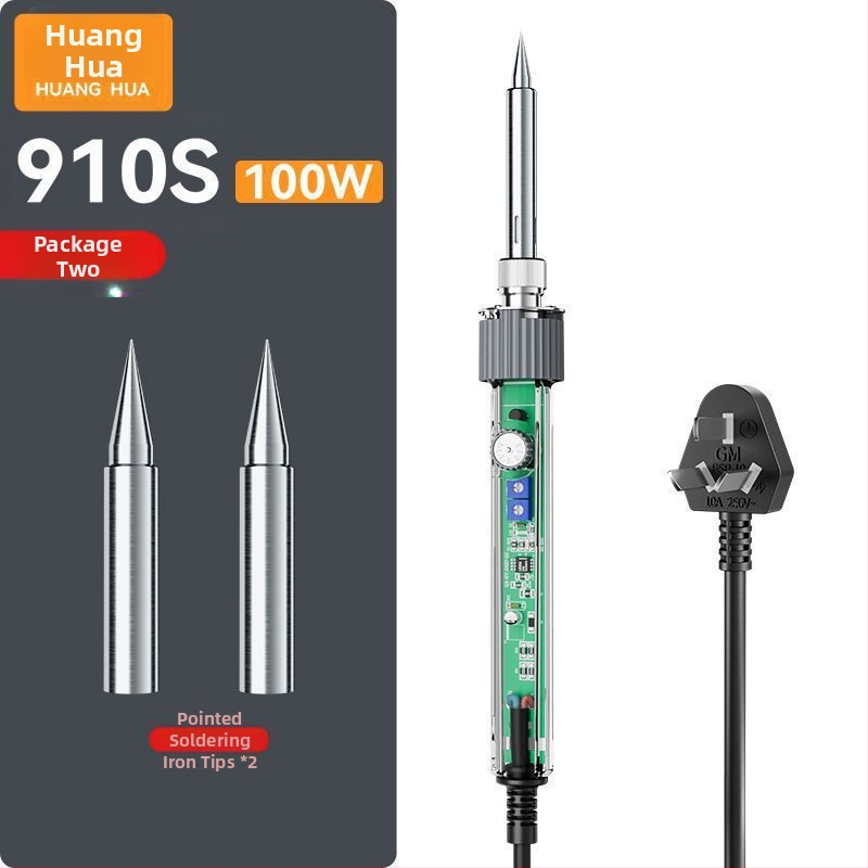 Fier de lipit din oțel inoxidabil – pentru conectori și fire digitale; unealtă portabilă de reparații în stil pistol