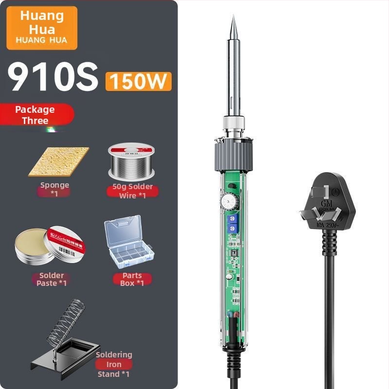 Fier de lipit din oțel inoxidabil – pentru conectori și fire digitale; unealtă portabilă de reparații în stil pistol