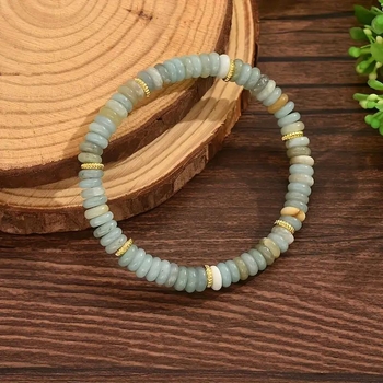 Brățară, lucrată manual, mărgele geometrice din cristal artificial, unisex, cadou ideal pentru aniversare, lansare primăvara 2025