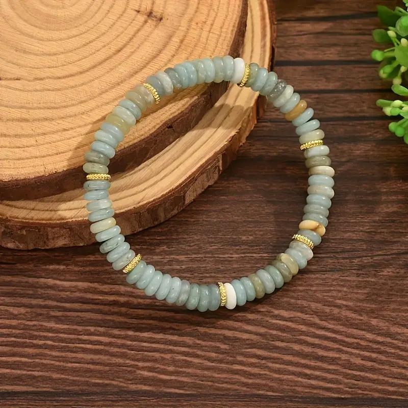 Brățară, lucrată manual, mărgele geometrice din cristal artificial, unisex, cadou ideal pentru aniversare, lansare primăvara 2025