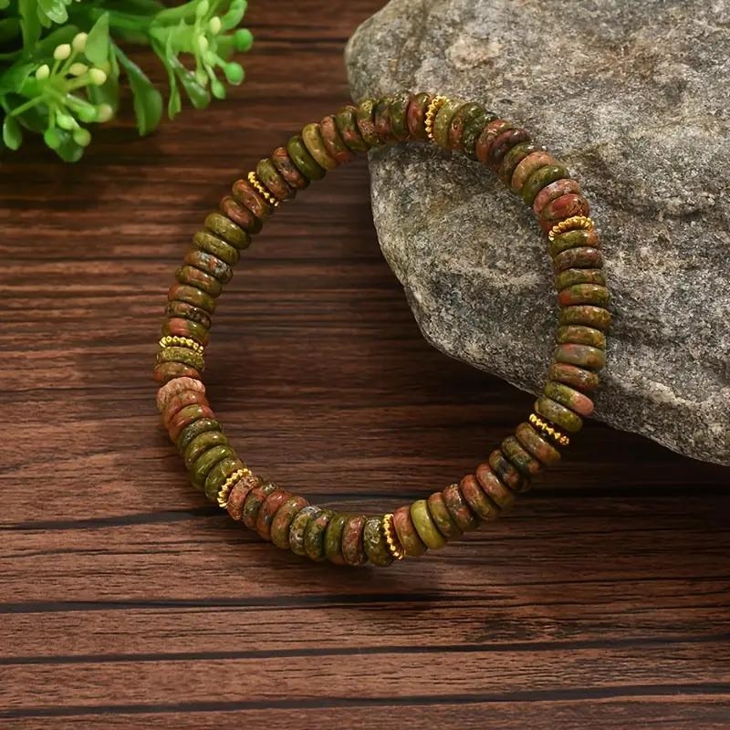 Brățară, lucrată manual, mărgele geometrice din cristal artificial, unisex, cadou ideal pentru aniversare, lansare primăvara 2025