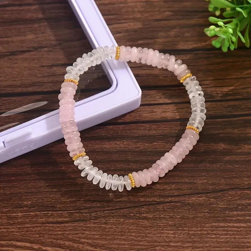 Brățară, lucrată manual, mărgele geometrice din cristal artificial, unisex, cadou ideal pentru aniversare, lansare primăvara 2025