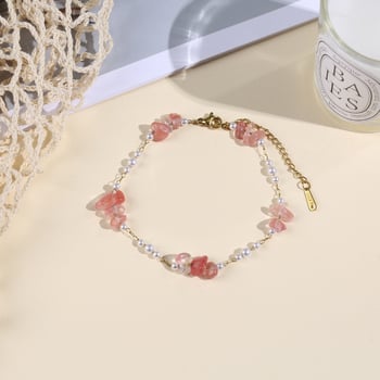 Гривна с множество камъни и златно покритие; материали: камък и титаниева стомана; обработка: истинско златно покритие; тегло 7.96 g; стил: INS; издание есен 2025