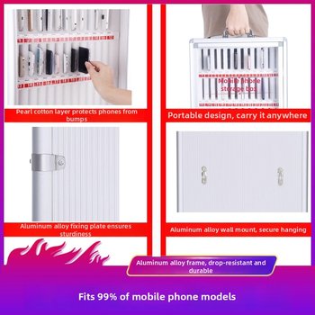 Zeju metāla mobilā telefona uzglabāšanas skapis ar logotipa drukāšanu un pielāgošanu, IP apstiprināts (Preppy)