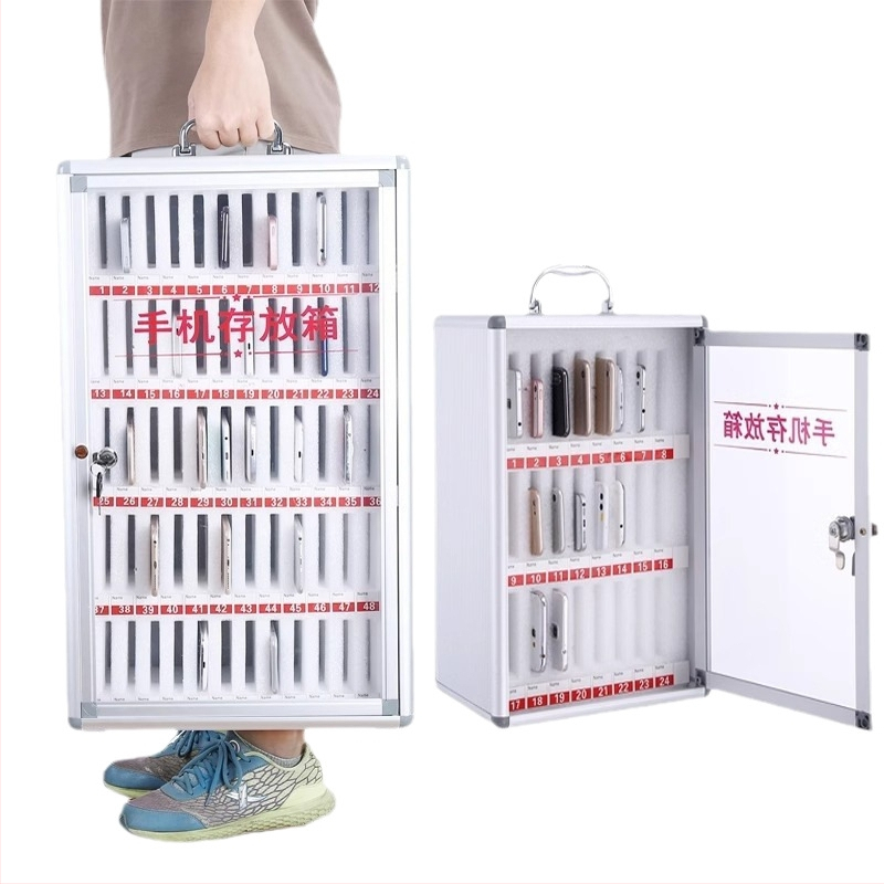 Zeju метален шкаф за съхранение на мобилни телефони със печат на лого и персонализация, IP авторизирано (Preppy)