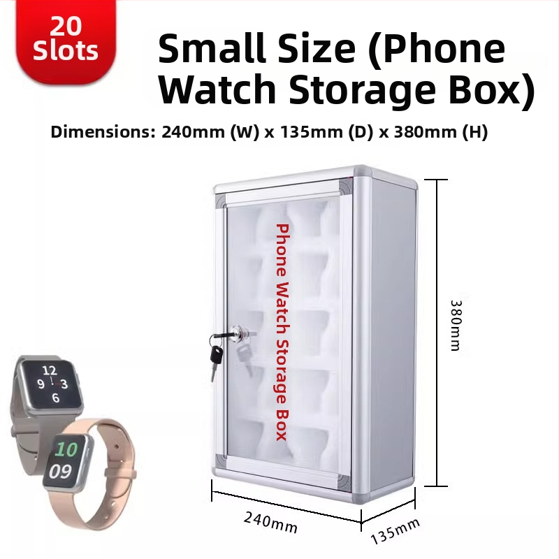 Zeju metāla mobilā telefona uzglabāšanas skapis ar logotipa drukāšanu un pielāgošanu, IP apstiprināts (Preppy)