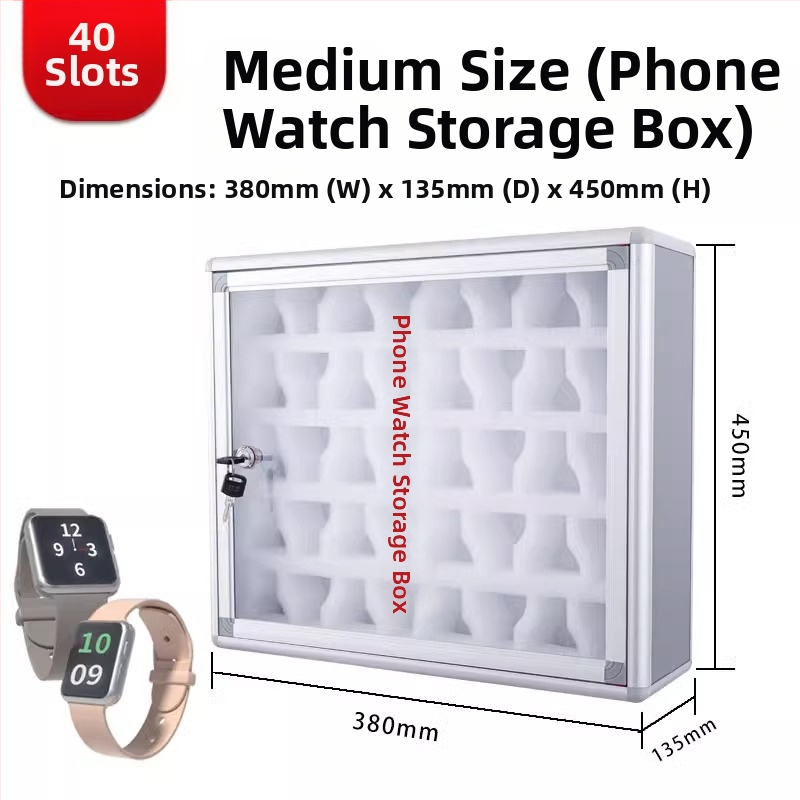 Zeju metāla mobilā telefona uzglabāšanas skapis ar logotipa drukāšanu un pielāgošanu, IP apstiprināts (Preppy)