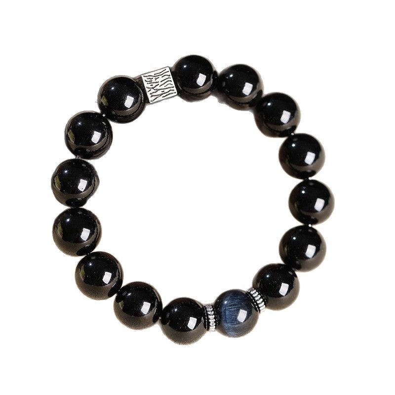 Beibeifu Obsidijan Kristal Geometrijski Unisex Narukvica (Materijal: Kristal; Obsidijan Kristal; Geometrijski dizajn; Unisex; Brušenje i poliranje)