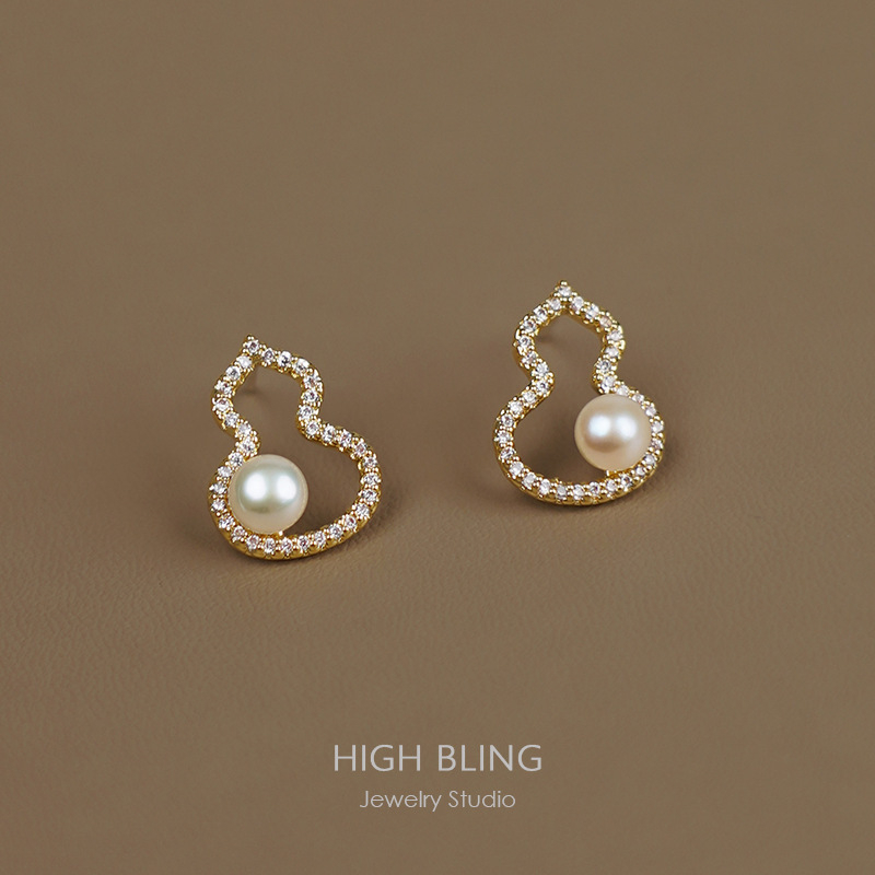 Tök alakú nyaklánc és fülbevaló készlet – réz, elektroplakálás, ötvözet medál, szabályos lánc, geometriai stílus