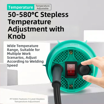 Split-tip plastmasas locīšanas pistole, jaudīga automašīnas bufera remontam (Qingwei; 220V pievienojamā strāva)