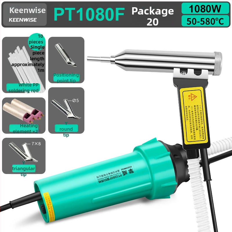 Split-tip plastmasas locīšanas pistole, jaudīga automašīnas bufera remontam (Qingwei; 220V pievienojamā strāva)