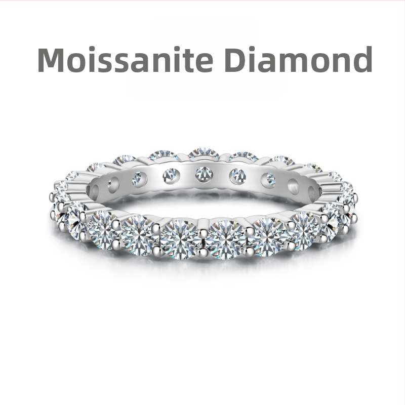 Moissanīts gredzens, 925 sudrabs, ģeometrisks dizains ar sirds‑ūdens pilienu motīvu, sievietēm viegls luksuss