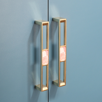 Skapja un garderobes durvju rokturis - Four-leaf Clover modelis, cinka sakausējums, elektroplatēšana, viegls luksusa stils