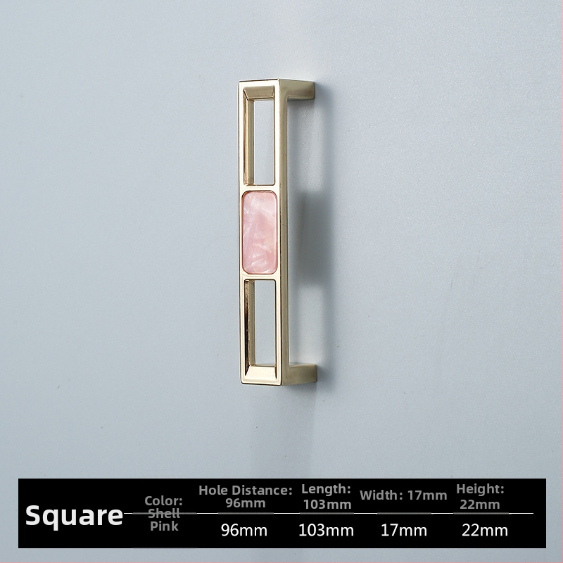 Skapja un garderobes durvju rokturis - Four-leaf Clover modelis, cinka sakausējums, elektroplatēšana, viegls luksusa stils