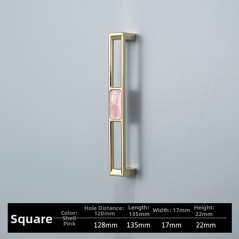 Skapja un garderobes durvju rokturis - Four-leaf Clover modelis, cinka sakausējums, elektroplatēšana, viegls luksusa stils