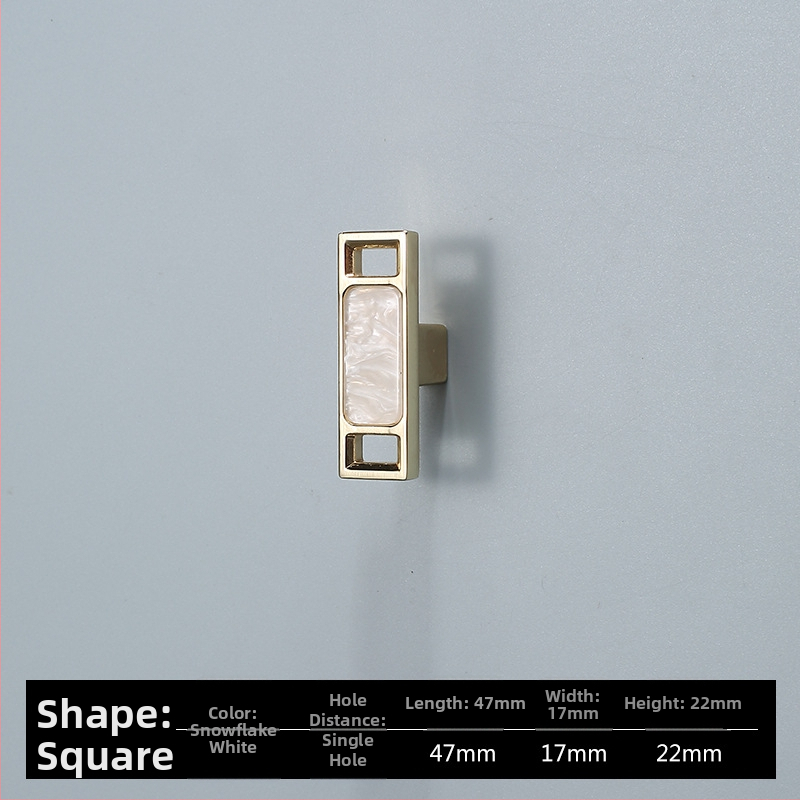 Skapja un garderobes durvju rokturis - Four-leaf Clover modelis, cinka sakausējums, elektroplatēšana, viegls luksusa stils