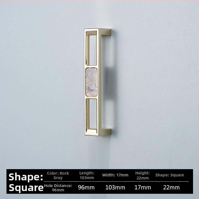 Skapja un garderobes durvju rokturis - Four-leaf Clover modelis, cinka sakausējums, elektroplatēšana, viegls luksusa stils