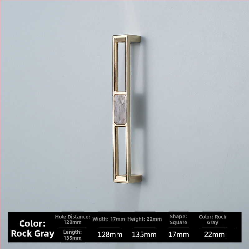 Skapja un garderobes durvju rokturis - Four-leaf Clover modelis, cinka sakausējums, elektroplatēšana, viegls luksusa stils