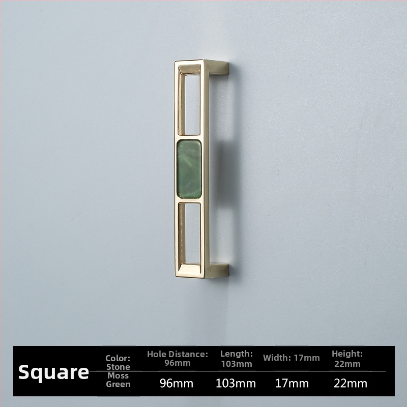 Skapja un garderobes durvju rokturis - Four-leaf Clover modelis, cinka sakausējums, elektroplatēšana, viegls luksusa stils