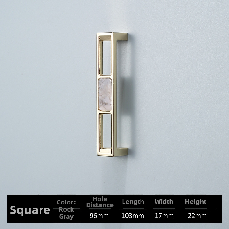 Skapja un garderobes durvju rokturis - Four-leaf Clover modelis, cinka sakausējums, elektroplatēšana, viegls luksusa stils