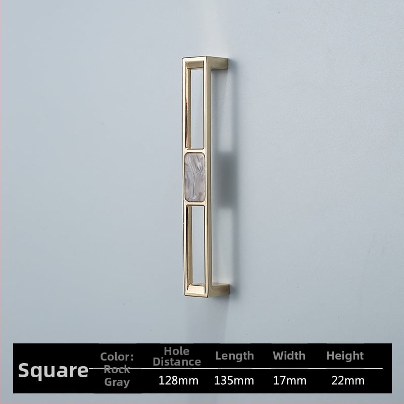 Skapja un garderobes durvju rokturis - Four-leaf Clover modelis, cinka sakausējums, elektroplatēšana, viegls luksusa stils