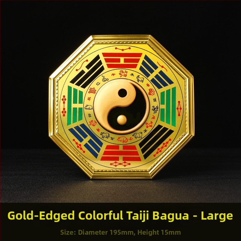 Bagua Tai Či karājas kulons ar tīģa galvu - Materiāls: koks un alumīnija plāksne; Kategorija: Bagua; Reliģija: taoisms; Neto svars: 0,14 kg; Zīmols: Jinlun Craftsmanship
