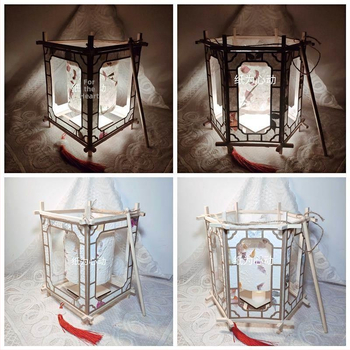 Φανάρι με περιστρεφόμενο μηχανισμό και ηλεκτροκινητήρα – κιτ DIY για οικογένεια, με σχέδιο χειροποίητου βασιλικού φαναριού