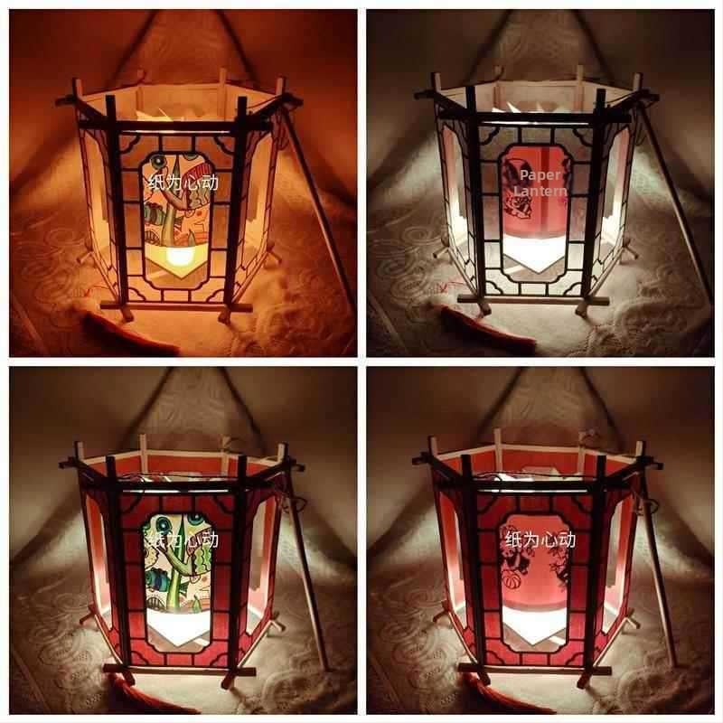 Φανάρι με περιστρεφόμενο μηχανισμό και ηλεκτροκινητήρα – κιτ DIY για οικογένεια, με σχέδιο χειροποίητου βασιλικού φαναριού