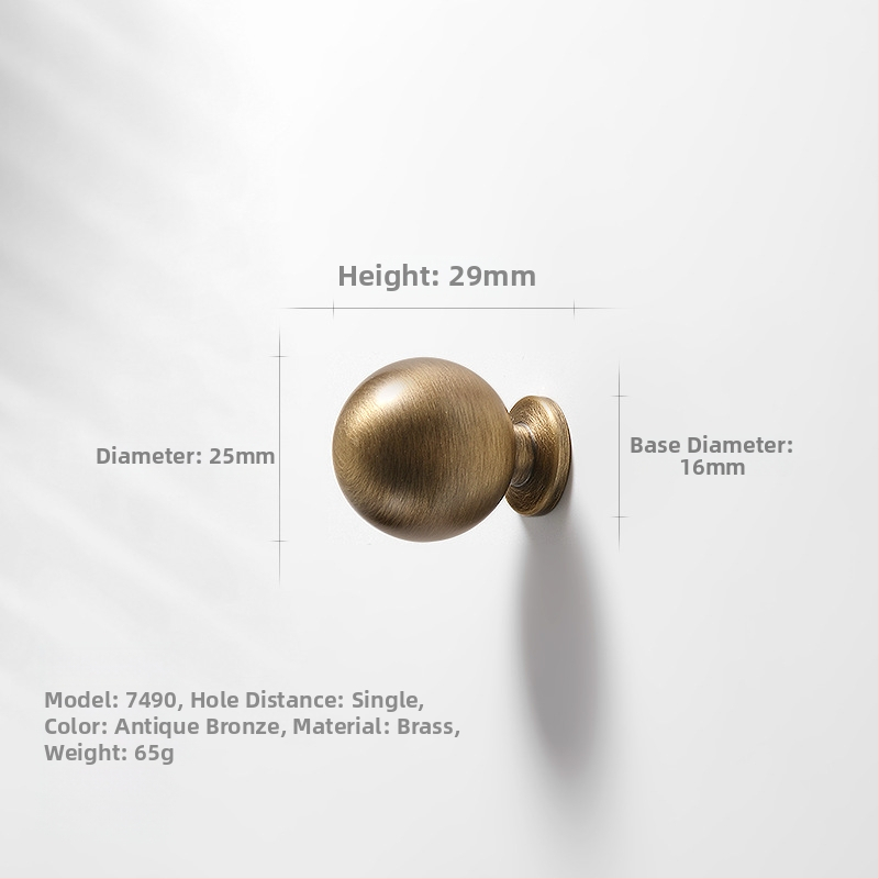 Gardrobes skapja rokturis, vara, CNC apstrāde, virsmas uzstādīšana, apaļš ar vienu caurumu