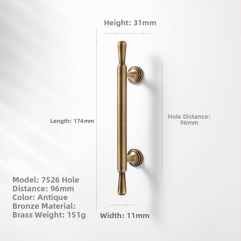 Gardrobes skapja rokturis, vara, CNC apstrāde, virsmas uzstādīšana, apaļš ar vienu caurumu