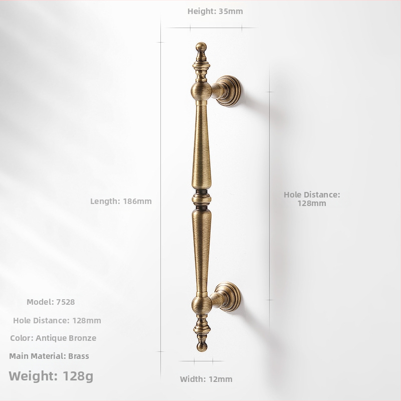 Gardrobes skapja rokturis, vara, CNC apstrāde, virsmas uzstādīšana, apaļš ar vienu caurumu