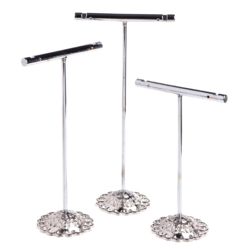 Metāla auskaru statīvs – trīsdaļīgs komplekts galda virsmai, auskaru displejs ar māksliniecisku dizainu