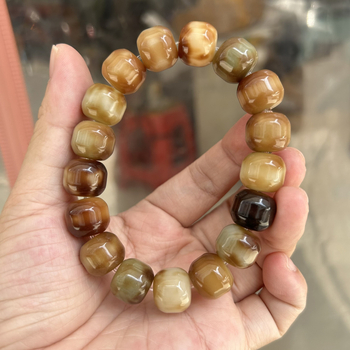 Narukvica od Bodhi sjemenki, pleteni stil, unisex, 16 komada