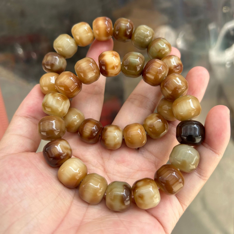 Narukvica od Bodhi sjemenki, pleteni stil, unisex, 16 komada