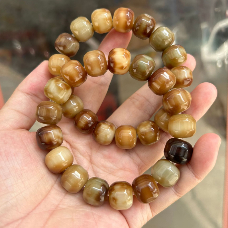 Narukvica od Bodhi sjemenki, pleteni stil, unisex, 16 komada