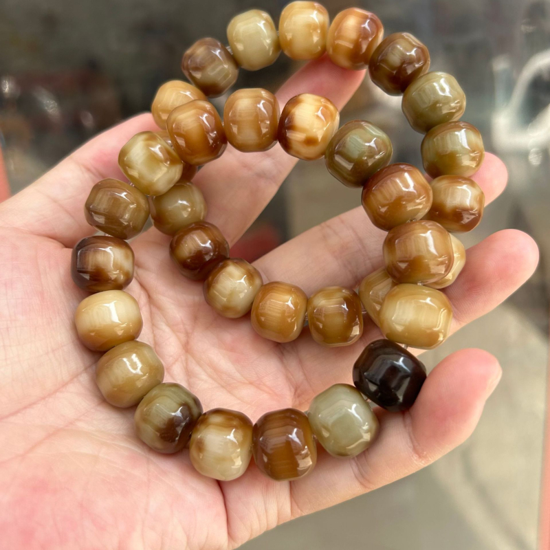 Narukvica od Bodhi sjemenki, pleteni stil, unisex, 16 komada