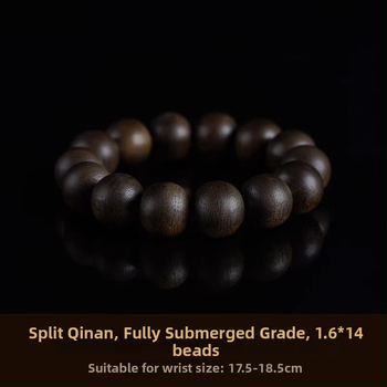 Gain náramok z Agarwood, Vietnamský Bai Qinan, prírodné korálky, unisex, influencer štýl, leto 2023