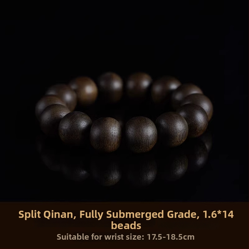 Gain náramok z Agarwood, Vietnamský Bai Qinan, prírodné korálky, unisex, influencer štýl, leto 2023