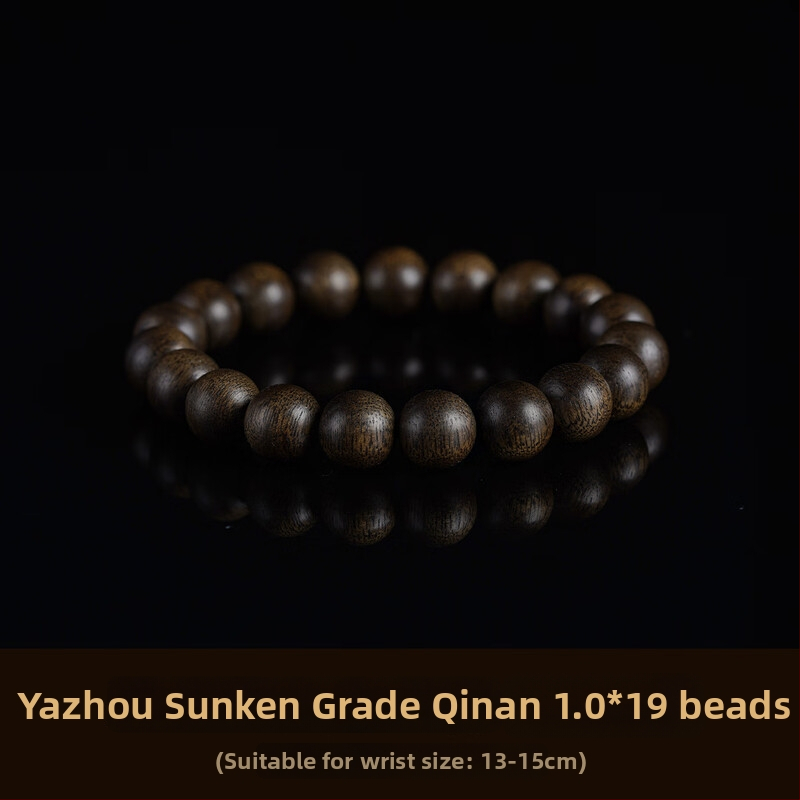 Gain náramok z Agarwood, Vietnamský Bai Qinan, prírodné korálky, unisex, influencer štýl, leto 2023
