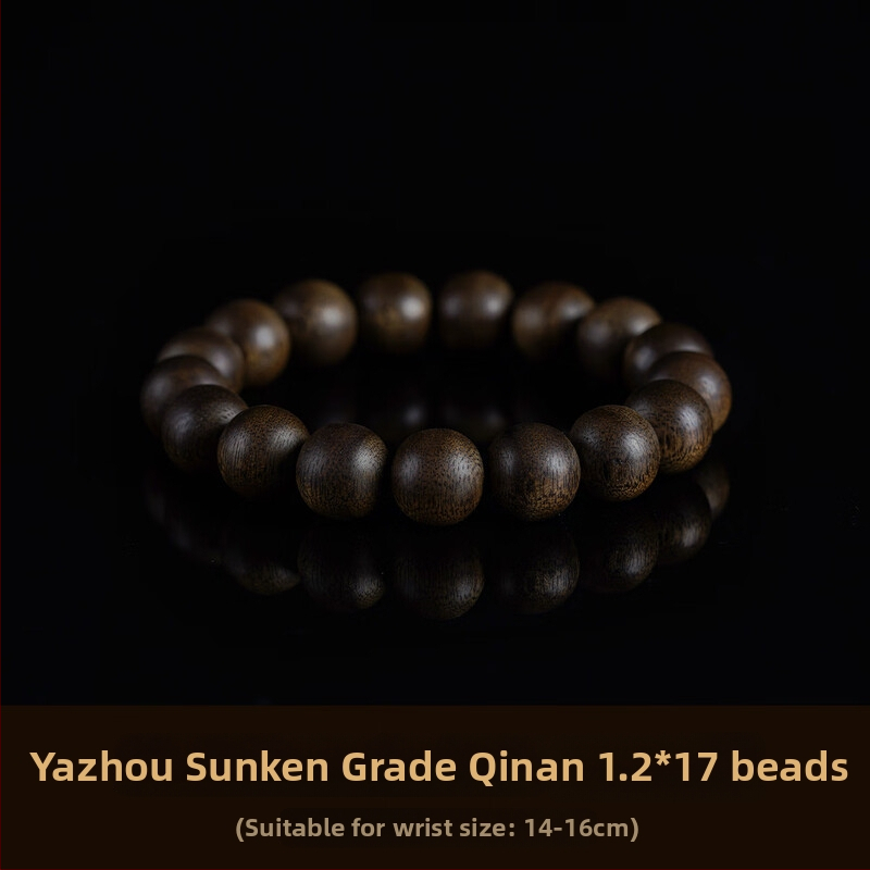 Gain náramok z Agarwood, Vietnamský Bai Qinan, prírodné korálky, unisex, influencer štýl, leto 2023