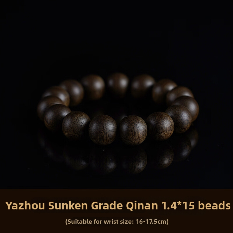 Gain náramok z Agarwood, Vietnamský Bai Qinan, prírodné korálky, unisex, influencer štýl, leto 2023