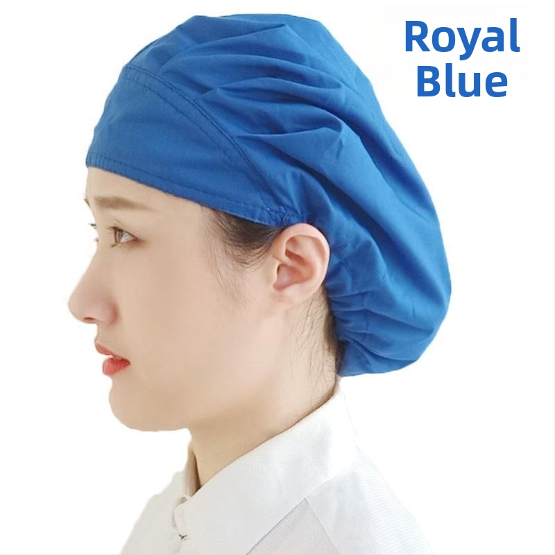 Baotou kapa za prehrambenu industriju – Prozirna pamuk-polyester, kupolasti vrh, prilagođeni logotip, za odrasle, sve sezone