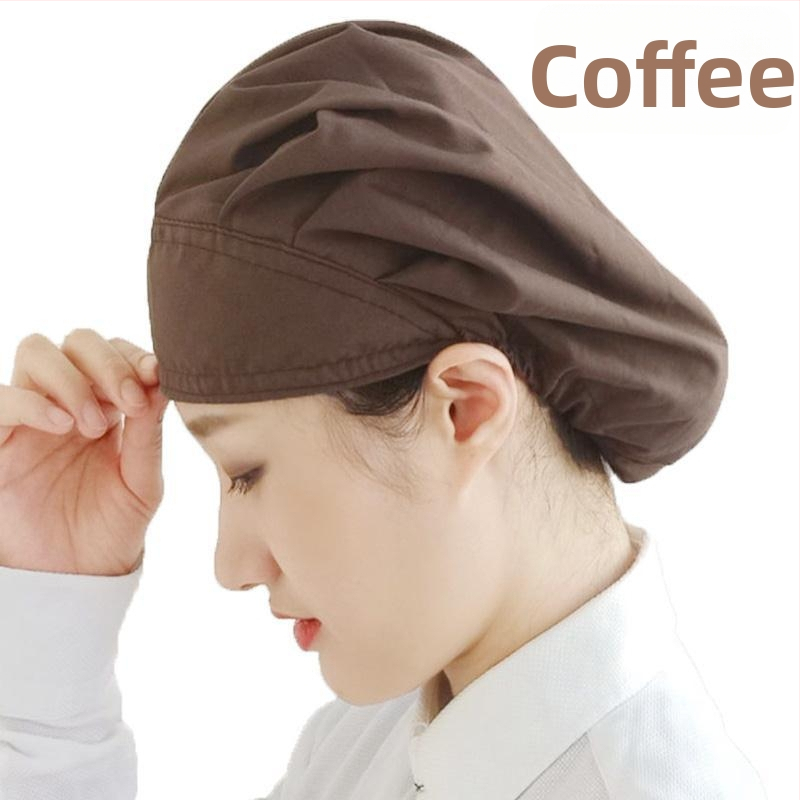 Baotou kapa za prehrambenu industriju – Prozirna pamuk-polyester, kupolasti vrh, prilagođeni logotip, za odrasle, sve sezone