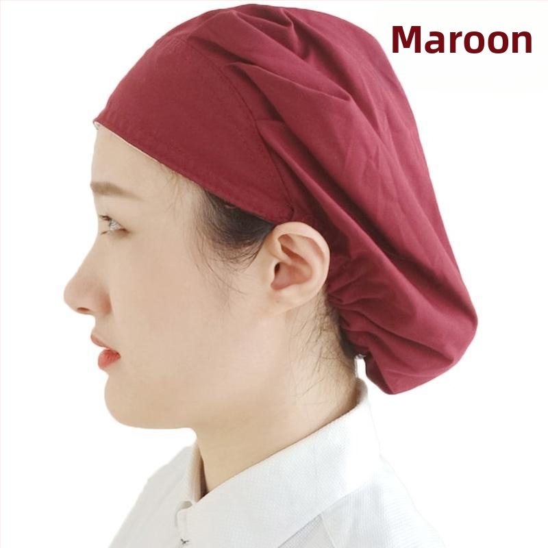 Baotou kapa za prehrambenu industriju – Prozirna pamuk-polyester, kupolasti vrh, prilagođeni logotip, za odrasle, sve sezone