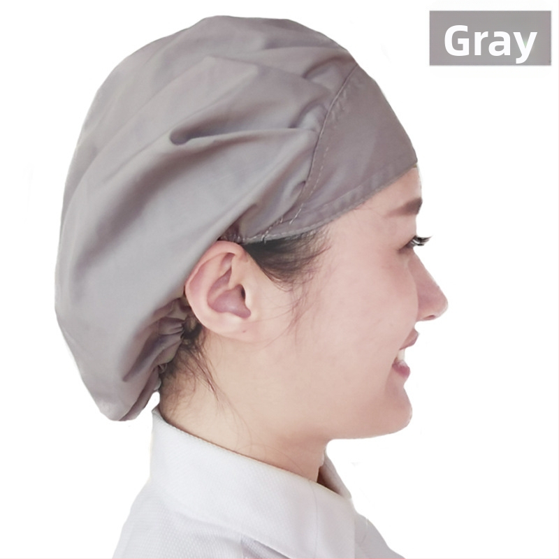 Baotou kapa za prehrambenu industriju – Prozirna pamuk-polyester, kupolasti vrh, prilagođeni logotip, za odrasle, sve sezone